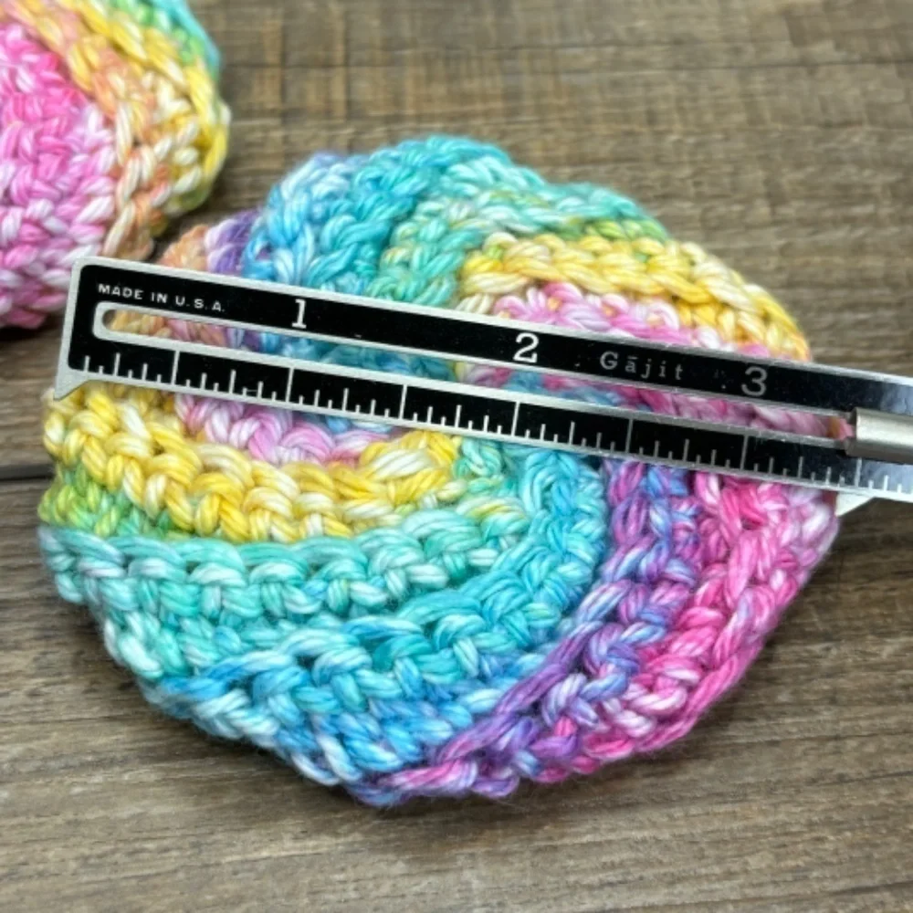 Handcrafted Crochet Spiral Tawashi Scrubbies Set Cotton Yarn Handmade‎ Knit